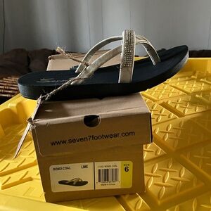 Seven7 Women's Sandals with Tan Straps